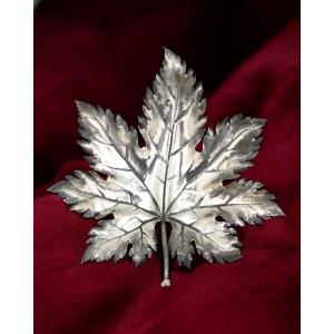 Buccellati - Foglia Di Edera In Argento Sterling - Italia Anni 60